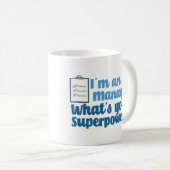 Mug Funky Human Resources Manager Superhero HR (Devant droit)