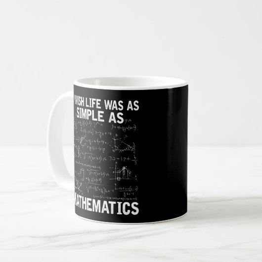 Mug Funky Math Enseignant Mathématiques Nerd (Devant gauche)