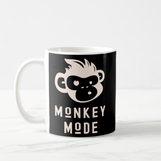 Mug Funky Mode Cool Chimp Wild Primate Animal (Gauche)