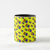 Mug Funky Neon Rainbow Block Motif (Centre)