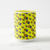 Mug Funky Neon Rainbow Block Motif (Centre)