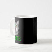 Mug Funky Pi Day Math Science Chat Pirate Couleur (Devant gauche)
