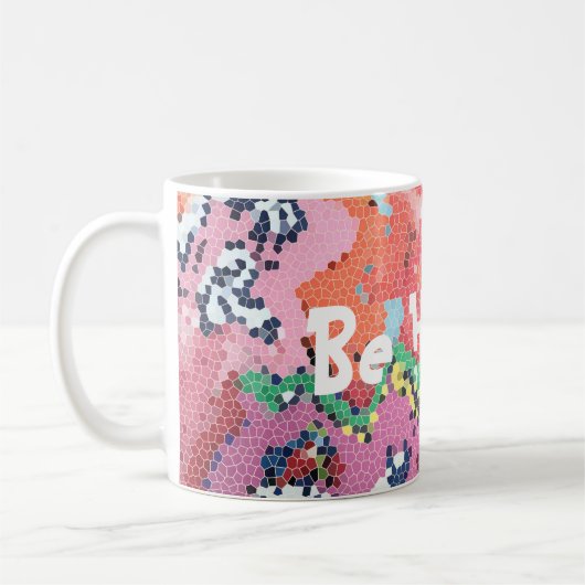 Mug Funky Pink Pastels Abstrait (Gauche)