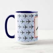 Mug Funky Plane Avion Aviation Fly Airways (Gauche)