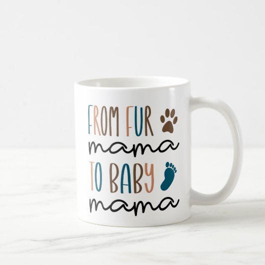 Mug Funky Pregnancy Faire-part Fur Mama (Droite)