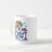 Mug Funky Rockstar Cat - Musique Cool Lover Kitty (Devant gauche)