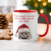 Mug Funky Sarcastique Shorthair Chat Santa Hat