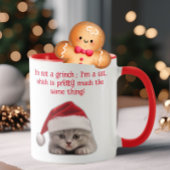 Mug Funky Sarcastique Shorthair Chat Santa Hat