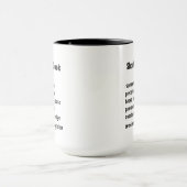 Mug Funky Short Order Cook Définition cadeaux hommes f (Centre)