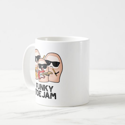 Mug Funky Toe Jam Funny Music Pun  (Devant gauche)