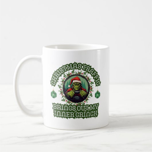 Mug Funky Trucker Noël Grinch Trafic (Gauche)