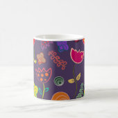 Mug Funky Tulip Pattern Purple (Centre)