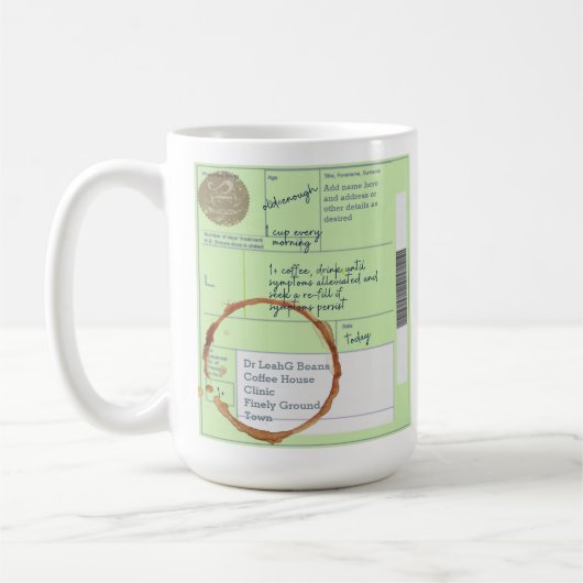 Mug Funky UNIQUE Custom UK Prescription Amateurs de ca (Gauche)