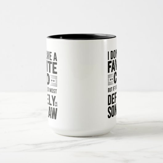 Mug FunMon Enfant Préféré Le Plus Définitivement Mon F (Centre)