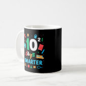 Mug Funny 100 Days Smarter Of School Math Teacher Outf (Devant gauche)