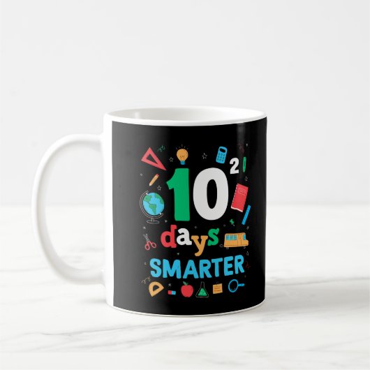 Mug Funny 100 Days Smarter Of School Math Teacher Outf (Gauche)
