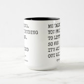 Mug Funny 10e anniversaire pour le café du mari (Centre)