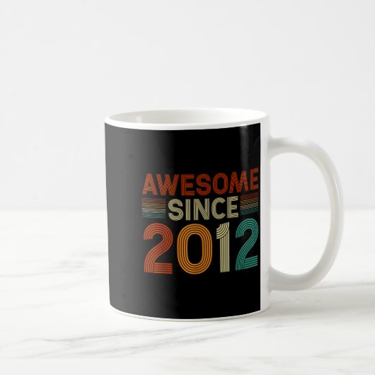 Mug Funny 13 Year Old Awesome Since 2012 Birthday Son  (Droite)