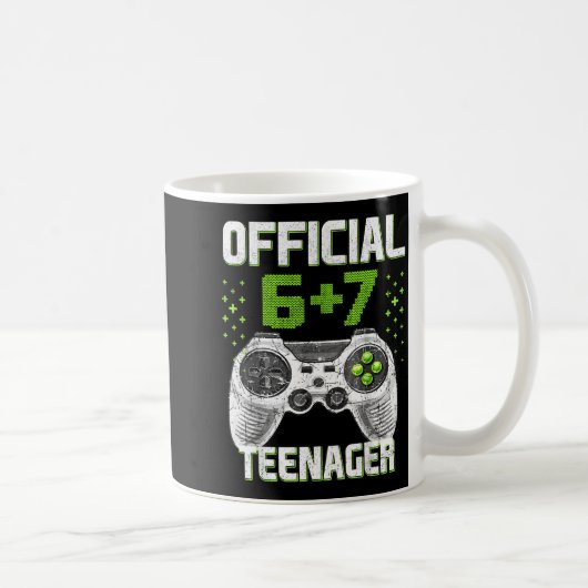Mug Funny 13th Birthday Teenager 6+7 Year Old Boys Kid (Droite)