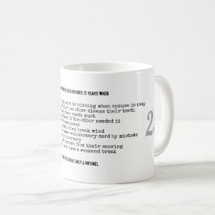 Mug FUNNY 25e anniversaire de Mariage Personnalisé