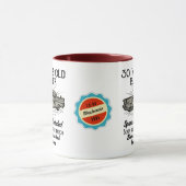 Mug Funny 30th Birthday Retro Car Banger Date d'ajout (Centre)