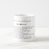 Mug FUNNY 35e anniversaire Mariage Unicornes Customisé (Centre)