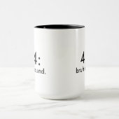 Mug Funny 400 : bruh introuvable. Café blanc minimalis (Centre)