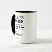 Mug Funny 40th Birthday – Custom Name & Birth Year (Devant gauche)
