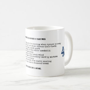 Mug FUNNY 45e anniversaire de Mariage Personnalisé