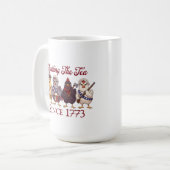 Mug Funny 4th of July Chickens Spilling Tea Since 1773 (Devant gauche)