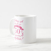 Mug Funny 50e anniversaire 'Perfection' (Devant gauche)