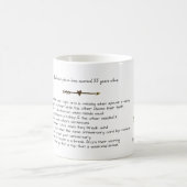 Mug FUNNY 55e anniversaire Mariage Unicornes Customisé (Centre)