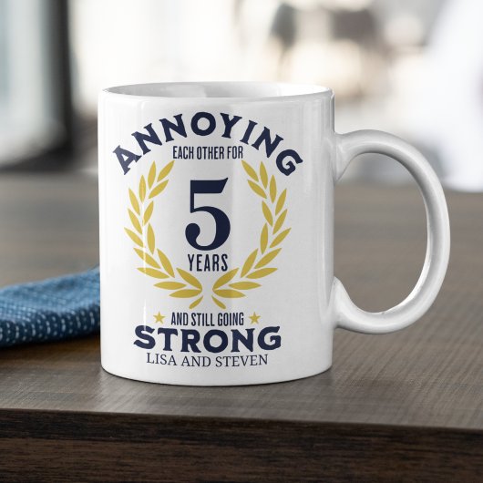 Mug Funny 5th Anniversary for couples