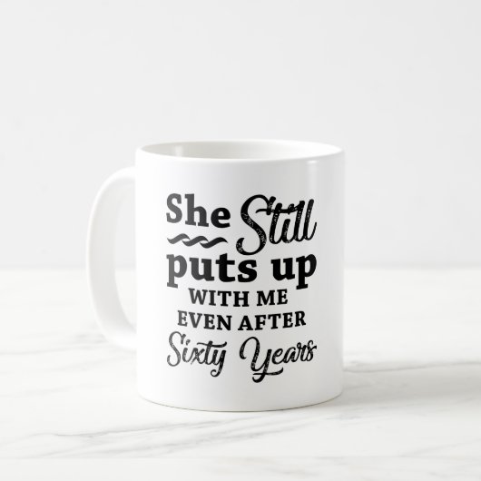 Mug Funny 60ème anniversaire de Mariage (Devant gauche)