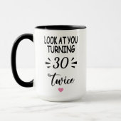 Mug Funny 60th Birthday – Custom Name & Birth Year (Gauche)