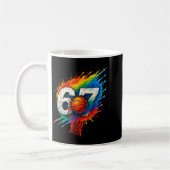 Mug Funny 67 Basketball Six Seven 6 7 Meme 67  (Gauche)