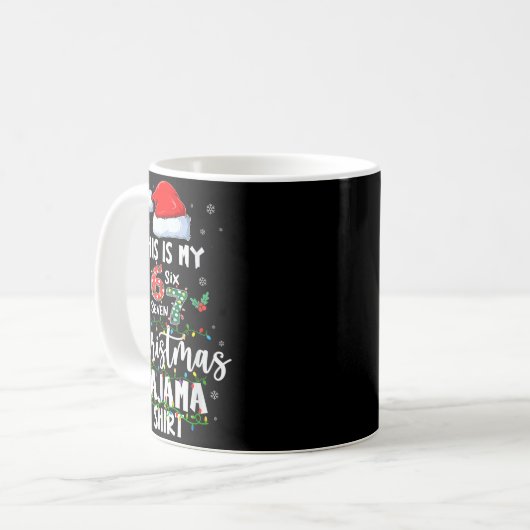 Mug Funny 67 Christmas Pajamas Shirt Six Seven Meme Br (Devant gauche)