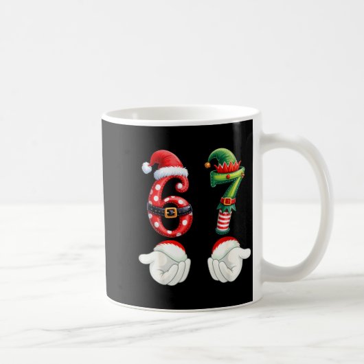 Mug Funny 67 Christmas Pajamas Six Seven Meme 6 7 Elf (Droite)