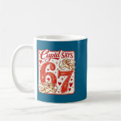 Mug Funny 67 Cud Says 67 Valentine Couple Matching Six (Gauche)