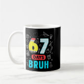 Mug Funny 67 Days Bruh Six Seven Meme Teacher Kids Num (Gauche)
