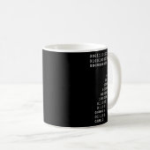 Mug Funny 67 Meme Binary Code Tech Geek Digital Six Se (Devant droit)
