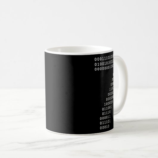 Mug Funny 67 Meme Binary Code Tech Geek Digital Six Se (Devant droit)