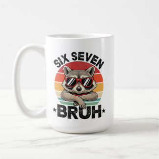Mug Funny 67 Meme Boys Kids 6 7 Six Seven Bruh Raccoon