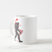 Mug Funny 67 Meme With Bigfoot And Candy Canes Christm (Devant gauche)