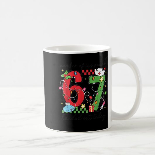 Mug Funny 67 School Nurse Christmas Six Seven School N (Droite)