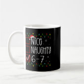 Mug Funny 67 Six Seven Meme Christmas Naughty Nice Lis (Gauche)