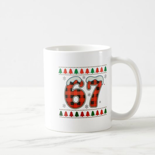 Mug Funny 67 Six Seven Squad Meme Christmas Ugly Sweat (Droite)