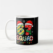 Mug Funny 67 Squad Candy Cane Santa Hat Christmas Men (Gauche)