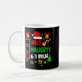 Mug Funny 6-7 Bruh Christmas Checklist Cute Naughty Ni (Gauche)