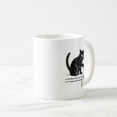 Mug Funny 6 7 Meme Cat Knocking Off 67  (Devant droit)